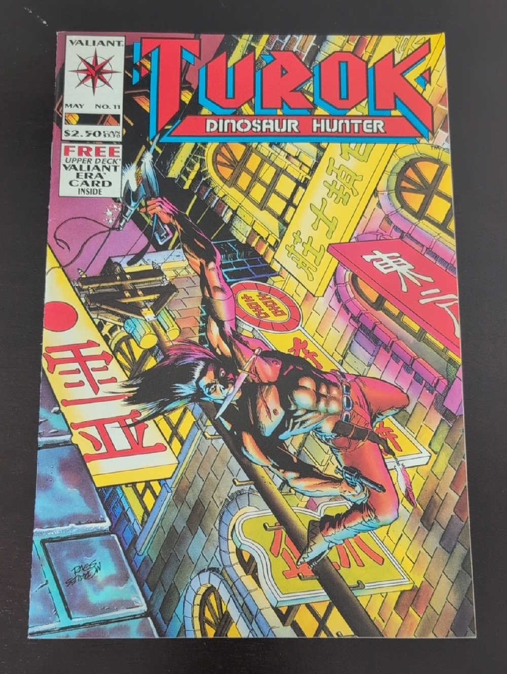 Turok Dinosaur Hunter Comic Book & Trading Card - 1994